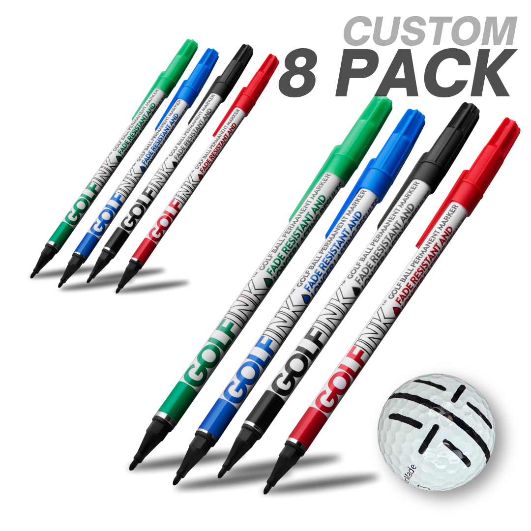Family & Friends 8-Pack Golf Ball Markers Bundle - Premium | GOLFINK